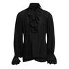 Halloween Costumes Autumn Casual Shirts Steampunk Cosplay Bandage Long Sleeve Ruffled Shirt Gothic Blouse Tops Women's Clothing