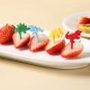 10 Pcs Cartoon Fruit Fork Cute Dinosaur Cupcake Top Decoration Food Appetizer Toothpicks , Bento Box Accessories Cocktail Picks