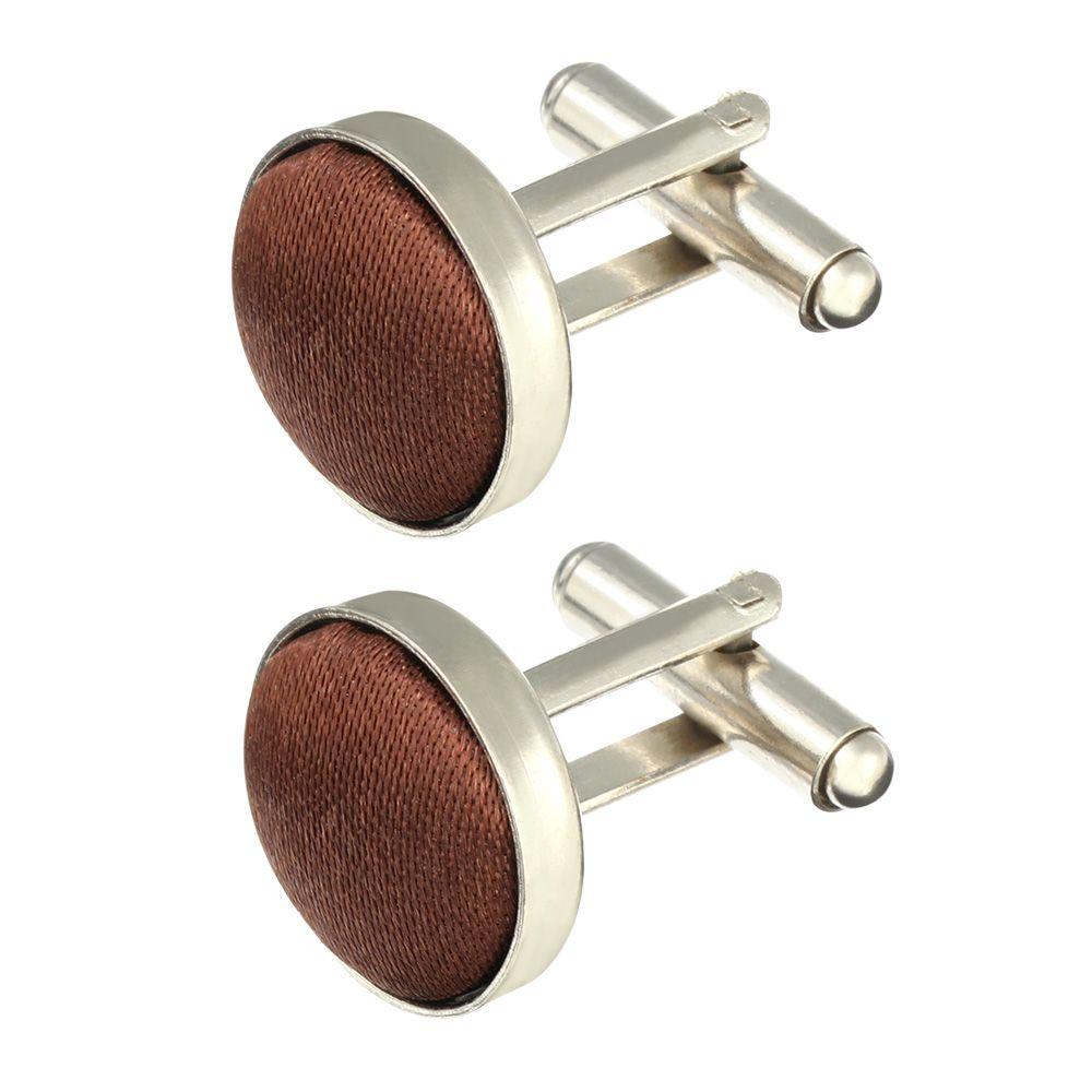 Novelty Solid Color Wedding Stylish Round Shirt Cuff Links Mens Cufflinks Clothes Buttons Apparel