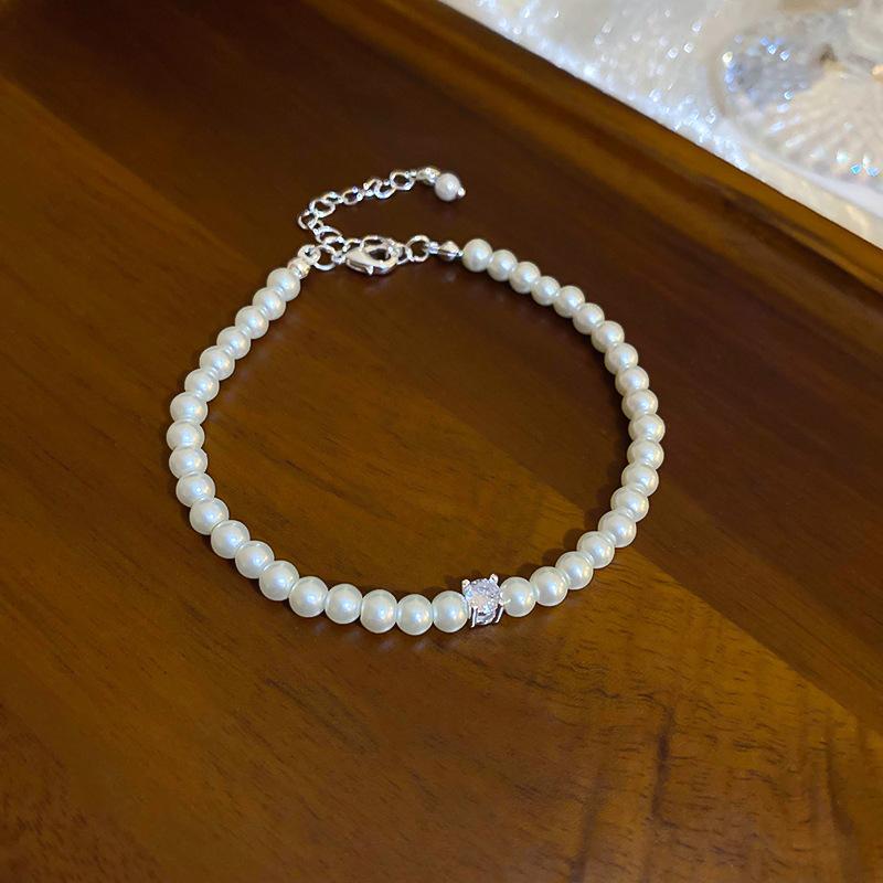 Браслет из жемчужного лунного камня, браслет во французском ретро-придворном стиле, легкая роскошь, темперамент, высококачественная бижутерия для женщин