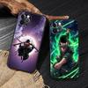 ZORO Roronoa One Pieces Funda For iphone 17 Case For iPhone 16 15 11 12 13 Mini 17 Pro Max 16 Plus 17E 16E Air Case Soft Cover