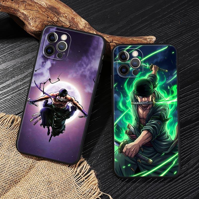 ZORO Roronoa One Pieces Funda For iphone 17 Case For iPhone 16 15 11 12 13 Mini 17 Pro Max 16 Plus 17E 16E Air Case Soft Cover