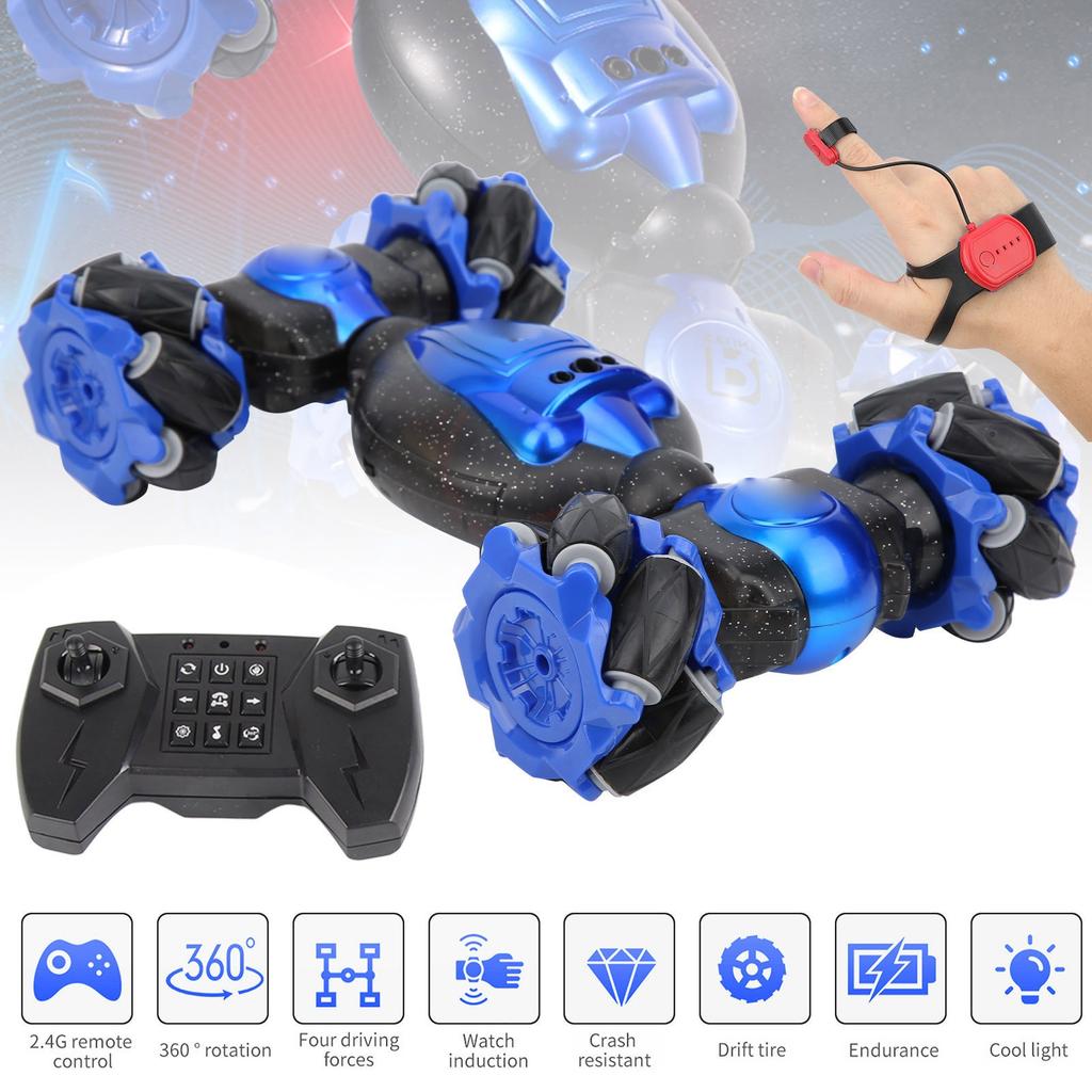 1827?20 2.4G RC Stunt Car Twists Car Watch Induction Gestures Control Deformation RC Car