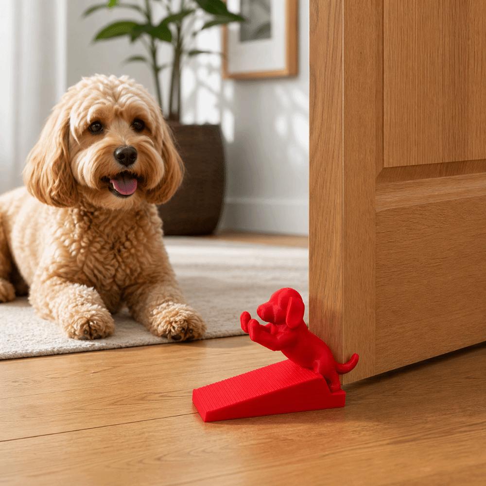Non-Slip Dog-Shaped Door Wedge Thickened Cat Door Holder Windproof Door Stop Wedge Pet-Friendly