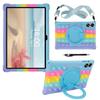 10.1 Inch Tablet Case SH ARECLDUD P610-aP10 T10 Silicone Soft Shell With Kickstand Anti-Slip Grip Wrist Strap