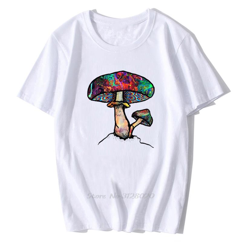 Mens Blouse Cute Colorful Mushroom Print Tshirt Casual Oversize Vintage Tshirt Tees Harajuku Sweatshirt