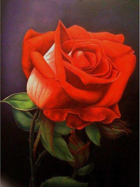 5D алмазная живопись роза Алмазная вышивка черно-белая мозаика картина из горного хрусталя украшение дома подарок