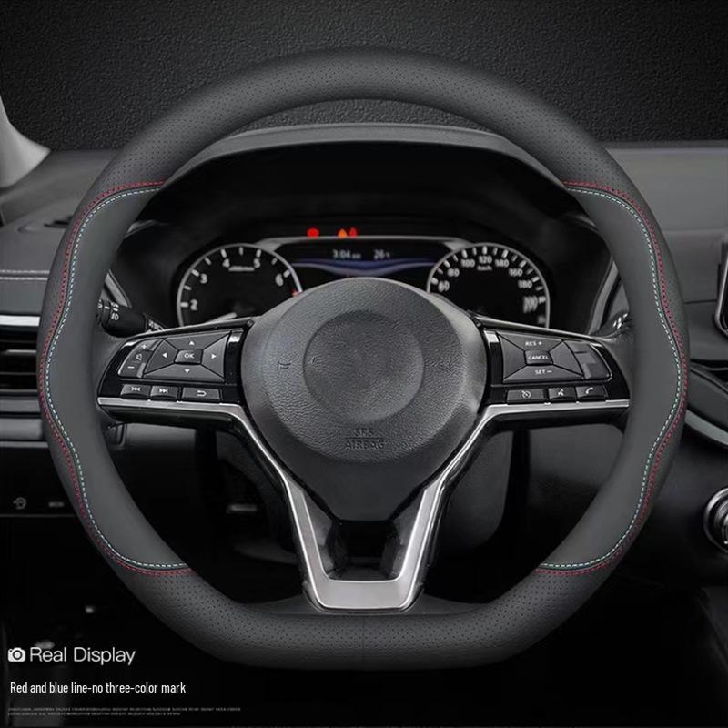 Универсальная оплетка на руль «Четыре сезона» - Классический, стильный и износостойкий аксессуар для интерьера автомобиля.