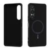 Для Sony Xperia 1 VII 1 VI Чехол Новый для MagSafe Магнитный Роскошный Жидкий Силикон Удобное Ощущение Встроенный Флок Защитная Крышка