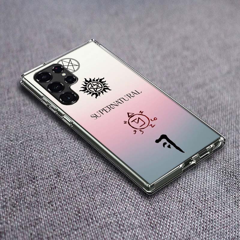 Чехол для телефона Ангел Кастиэль Сверхъестественное для Samsung Galaxy S24 S23 S21 S20 FE S22 S26 Ultra S25 Edge S10 Plus Прозрачный ТПУ Чехол