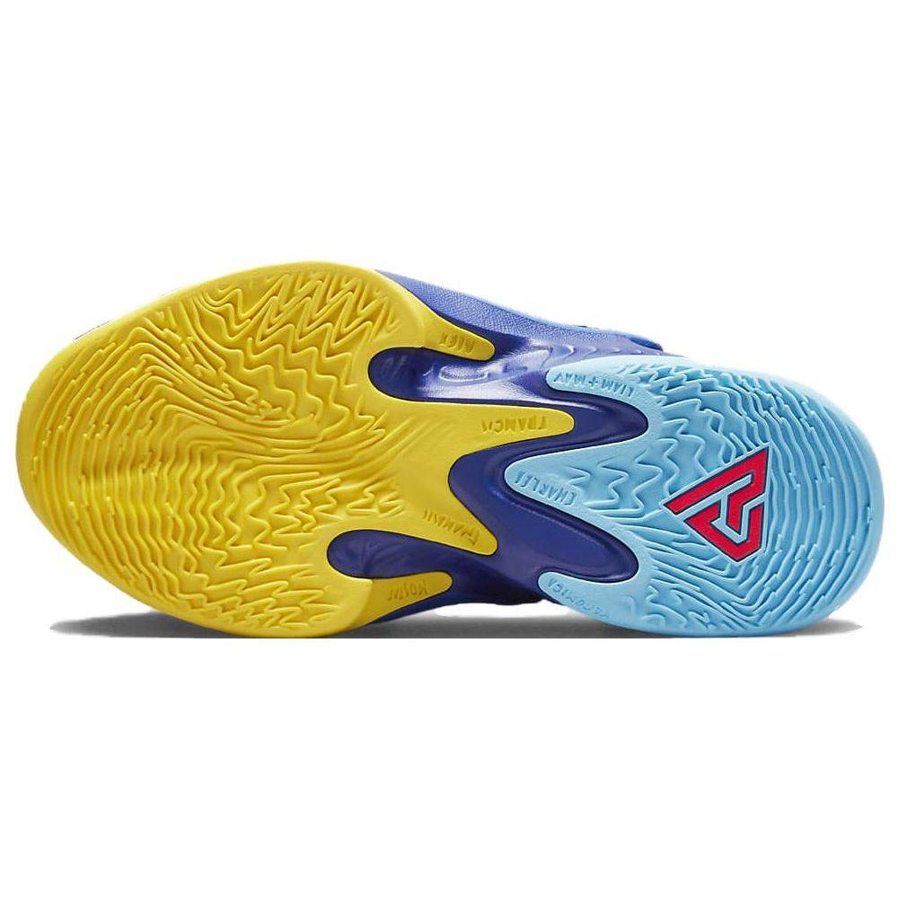 Nike Zoom Freak 4 SE GS Kaleidscope Детские кроссовки Синие Deep-Royal-Blue Opti-Yellow DV3017-400