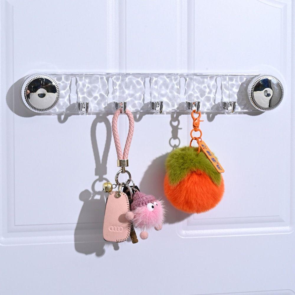 Multi-Purpose Rotating Suction Cup Hooks 5 Hooks Robe Coat Hangers for Bathroom Accessories