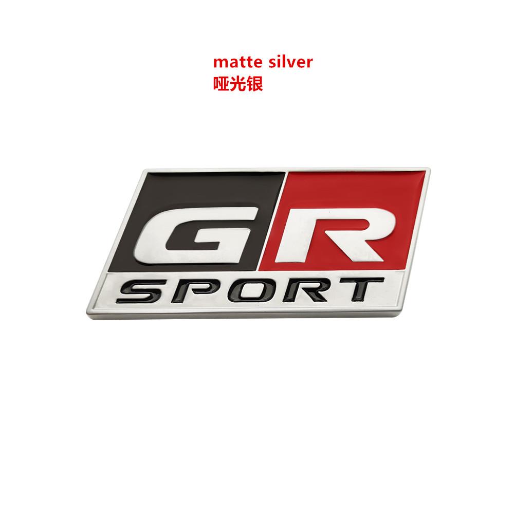 HAX1 Car Styling GR SPORT Emblem Sticker Badge 3D Metal Decal For Toyotas supra GR YARiS RS REIZ COROLLA Camry VIOS car styling