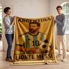 Soccer Legend Argentina Style for all seasons blanket lunch break throw gift