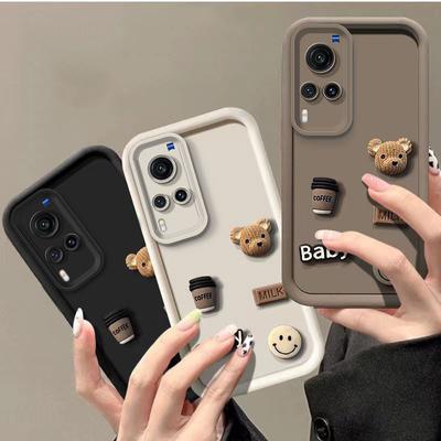 S 24 22 23 21 20 Милый 3D Медведь Мультфильм Мягкий силиконовый чехол для Samsung Galaxy S22 S21 S23 Fe Ultra Plus 5g Противоударный бампер