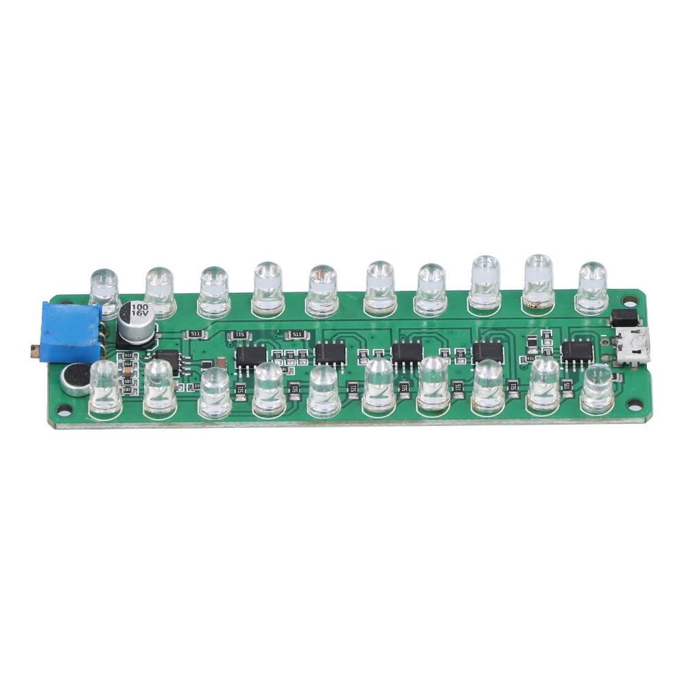 LED Display VU Meter Voice Control LED VU Meter Module LED Indicates RGB Bar Professional Sound