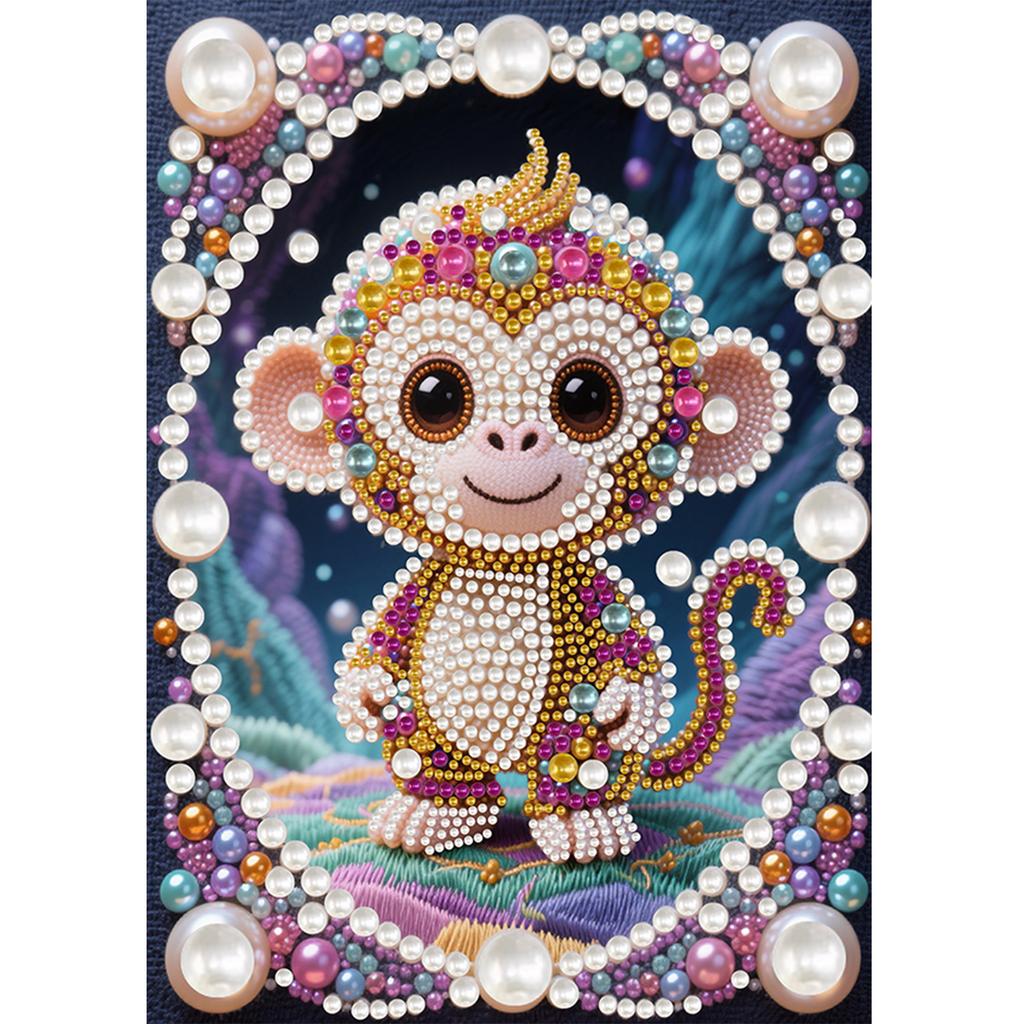 Animal Special Shaped 5D DIY Partial Drill Pearl Gem Diamond Art Painting Kit Home Decor Diamond Dots Pearl Gem Painting 30x40cm