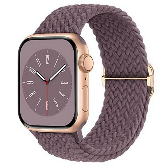 Эластичный плетеный нейлоновый ремешок для Apple Watch Series 4-10 и Ultra 2