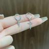 Korean Asymmetrical Star Niche Luxury Earrings for Women