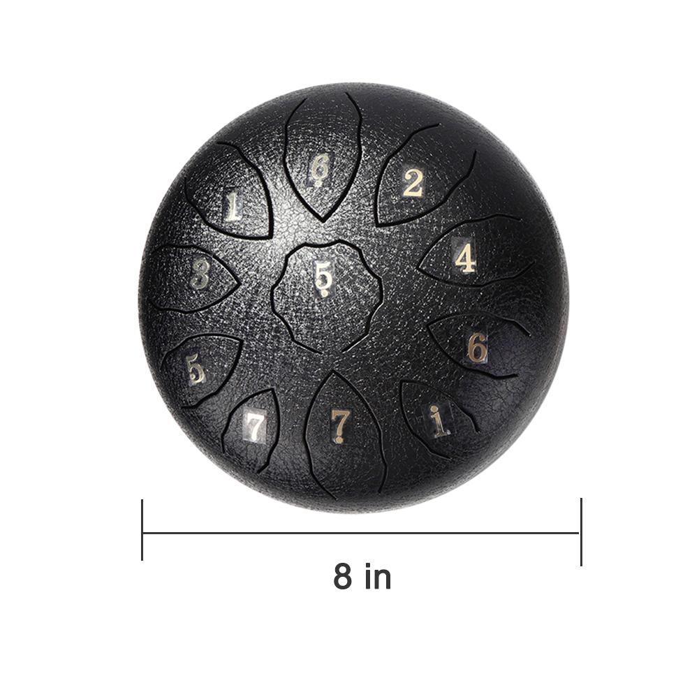 3/6/8inch Tongue Drum Steel Tongue Drum Set Hand Pan Drum Pad Tank Sticks Carrying Bag Percussion Instruments Accessories