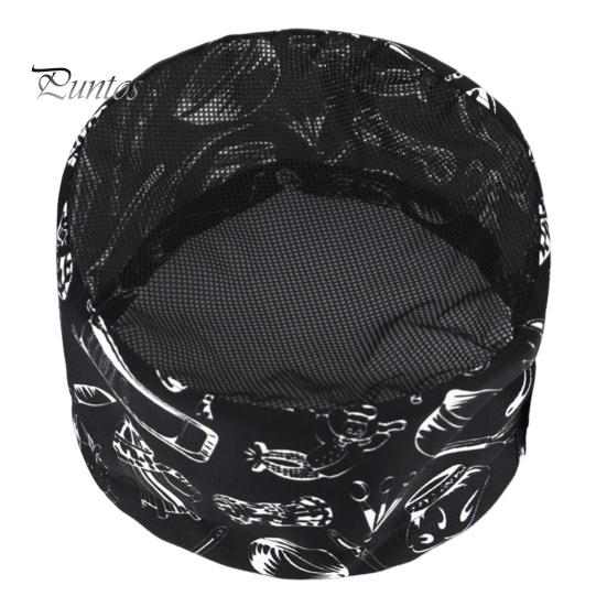 Поварской колпак унисекс для кухни, колпак для ресторана отеля, колпак повара с хорошей воздухопроницаемостью, полый сетчатый верх, рабочая кепка официанта, колпак для повара, мастерская, заводская кепка