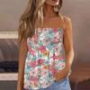 Топы-трубы для женщин, милая сексуальная футболка без рукавов с открытыми плечами и принтом