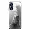 For Realme C55 4G Global Case Tempered Glass Back Cover Hard Case For Realme C 55 5 5 Bumper Shockproof Funda Animal Lion Coque