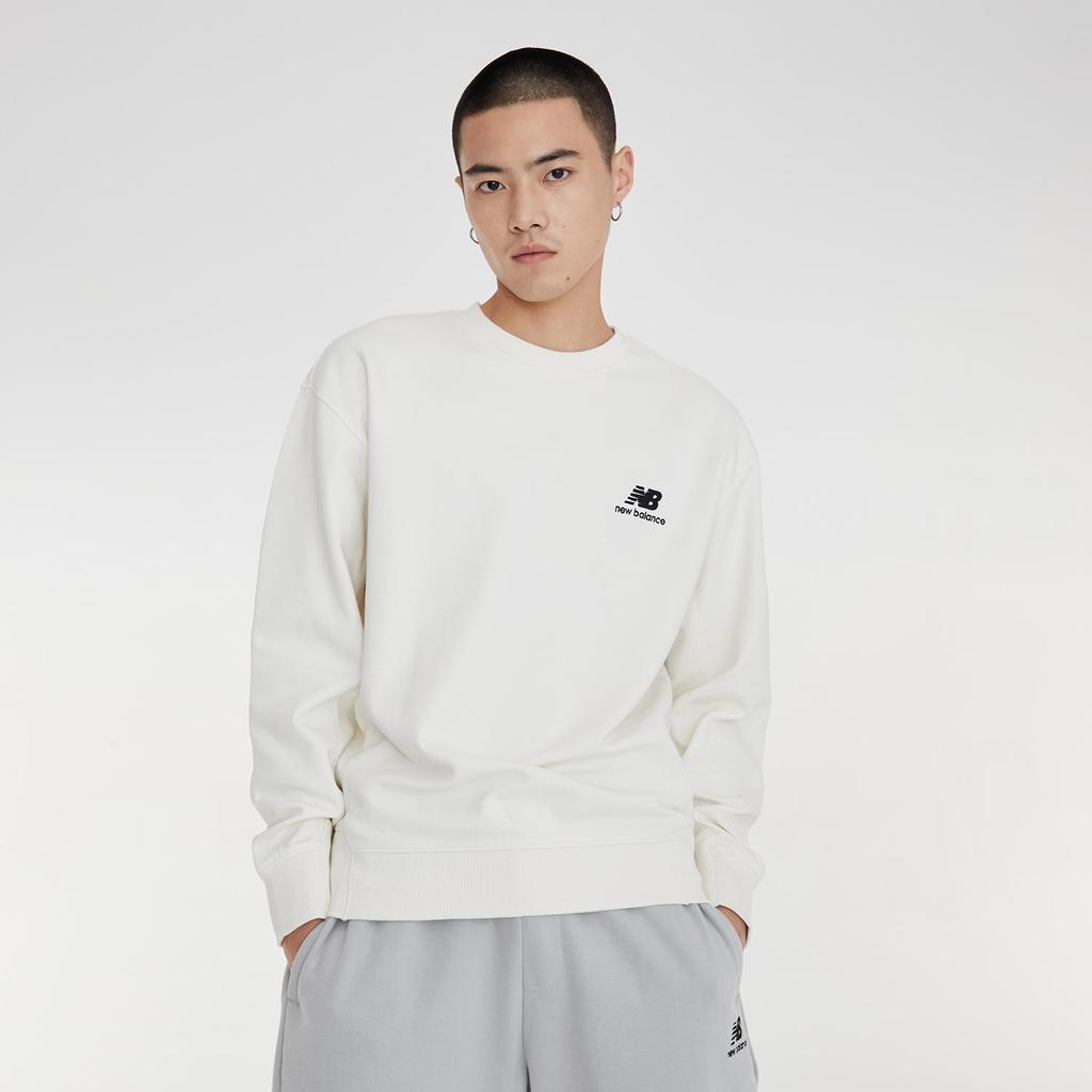 New Balance Sweatshirt Unisex White (Unisex) Sweatshirts AMT31326 CIC