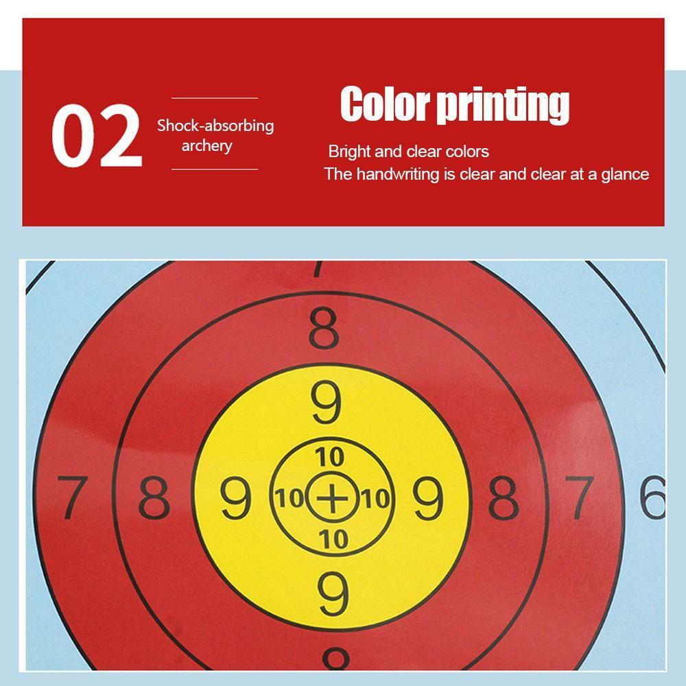 20 шт., мишени для охотничьего лука и стрел, 40x40 см, бумажные аксессуары для тренировок по мишеням, бумажные мишени для стрельбы из лука