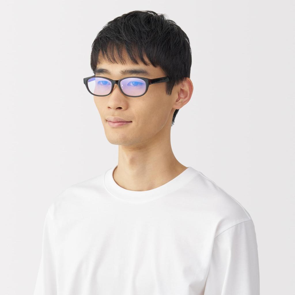 Солнцезащитные очки MUJI с защитой от синего света, овальные, коричневые, унисекс, для взрослых, DFD16A5S,