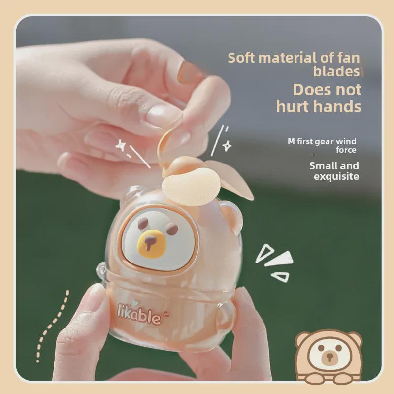 Мультяшный мини-вентилятор Gulu House на USB, ручной, для детей - Портативный маленький персональный вентилятор и деловой подарок