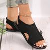 Large Size Summer Fish Mouth Casual Sandals Set Foot Flat Women's Shoes Sports Casual Sandals