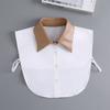 Women Fake Collar Shirt Women's Lapel Detachable Shirt Collar Girls Sweater False Collar Lapel Blouse Clothes Tie Faux Col