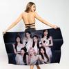 K-pop группа B-Babymonster Пляжное полотенце Цветные полотенца для ванной для девочки Микрофибра Быстросохнущее Без песка Пляж Йога Спа Тренажерный зал Бассейн