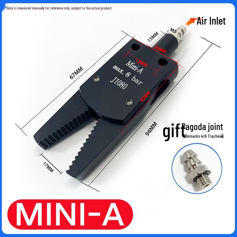 Mini Sprue Gripper for Injection Molding: J1060/J1080 Pneumatic with Detection (A/B/C/E).