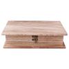 Wooden Hinged Lockable Box Jewellery Storage for Case Crfats Sundries Organizer