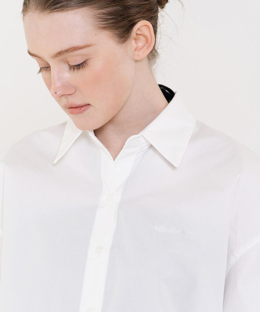 INJIACTIVE Classic Cotton Shirt White