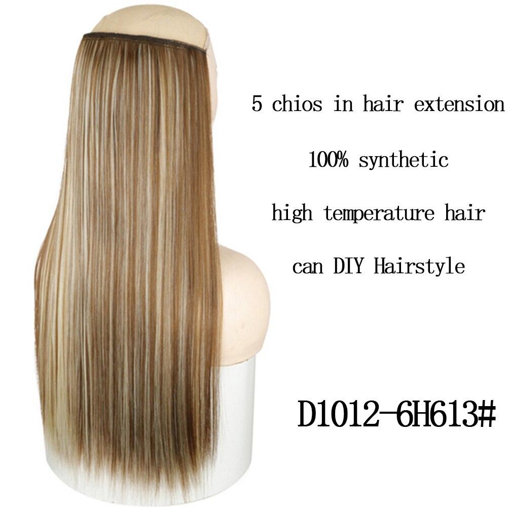 Long Straight Women Hair Extension Synthetic Fiber Hairpiece Daily Wear Long Straight Fake Hair for Women