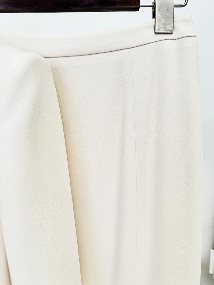 2025 New European & American Beaded Cardigan Jacket & Slit Midi Skirt Set