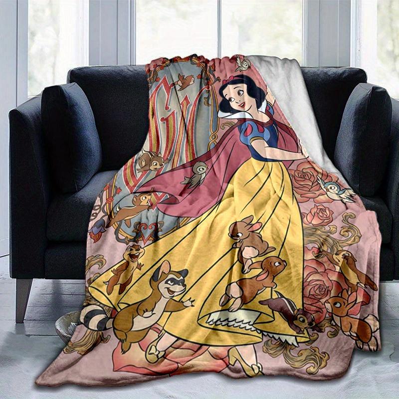 1pc, Snow White's Enchanted Forest Home Decor Blanket: A Cozy Flannel Throw for Your Bedroom, Living Room, or Outdoor, Sofa Blanket, Travel Cover