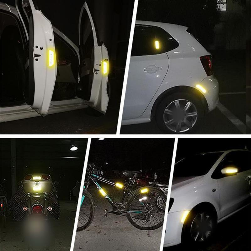 Светоотражающие наклейки на бампер автомобиля Светоотражающая предупреждающая полоса Надежные светоотражающие наклейки Наклейки