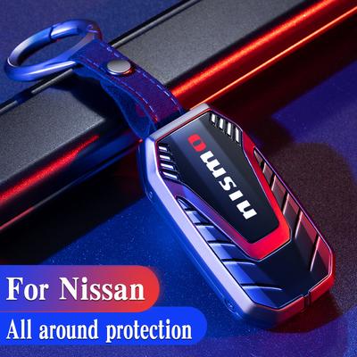 Для Nissan Versa Maxima Rogue Armada Sentra Qashqai X-Trail Для Infiniti FX35 QX50 Автомобильный Держатель Чехол для Ключей из Цинкового Сплава Аксессуары