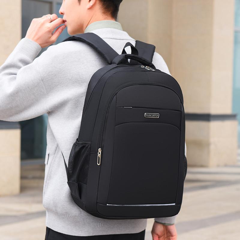 Высококачественный мужской рюкзак Модные повседневные мужские сумки Большая вместимость Компьютерная сумка Водонепроницаемая ткань Школьные сумки Сумка через плечо для мужчины