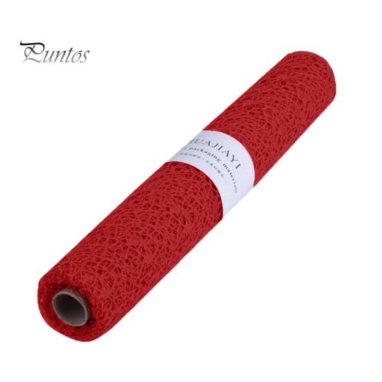 Durable Hollow 1 Roll Out Reusable Flower Packaging Mesh Wedding Bouquet Gift Packaging Gauze Party Supply