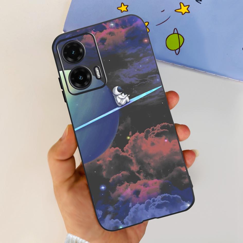 For Motorola Moto G35 5G Case 2024 Cute Cartoon Cat Butterfly Bumper Soft Silicone Phone Cases For MotoG35 G 35 Protective Cover