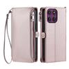 For Motorola Moto G86 5G Case TPU+PU Leather Wallet Phone Cover with Wrist Strap