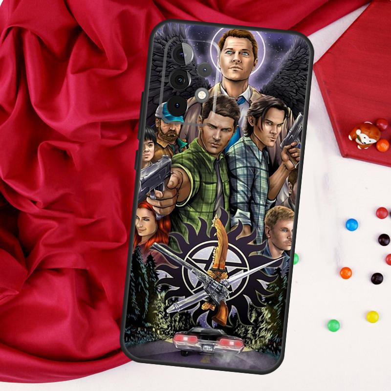 Чехол для телефона Samsung Galaxy A54 A34 A14 A52 A72 A13 A33 A53 A73 A51 A71 A12 A22 A32 с изображением из сериала Сверхъестественное