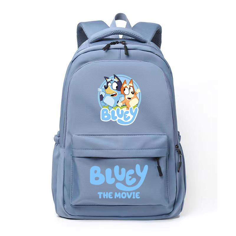 Забавный мультяшный рюкзак в стиле Bluey College, школьный рюкзак для отдыха, снижающий нагрузку на ученика