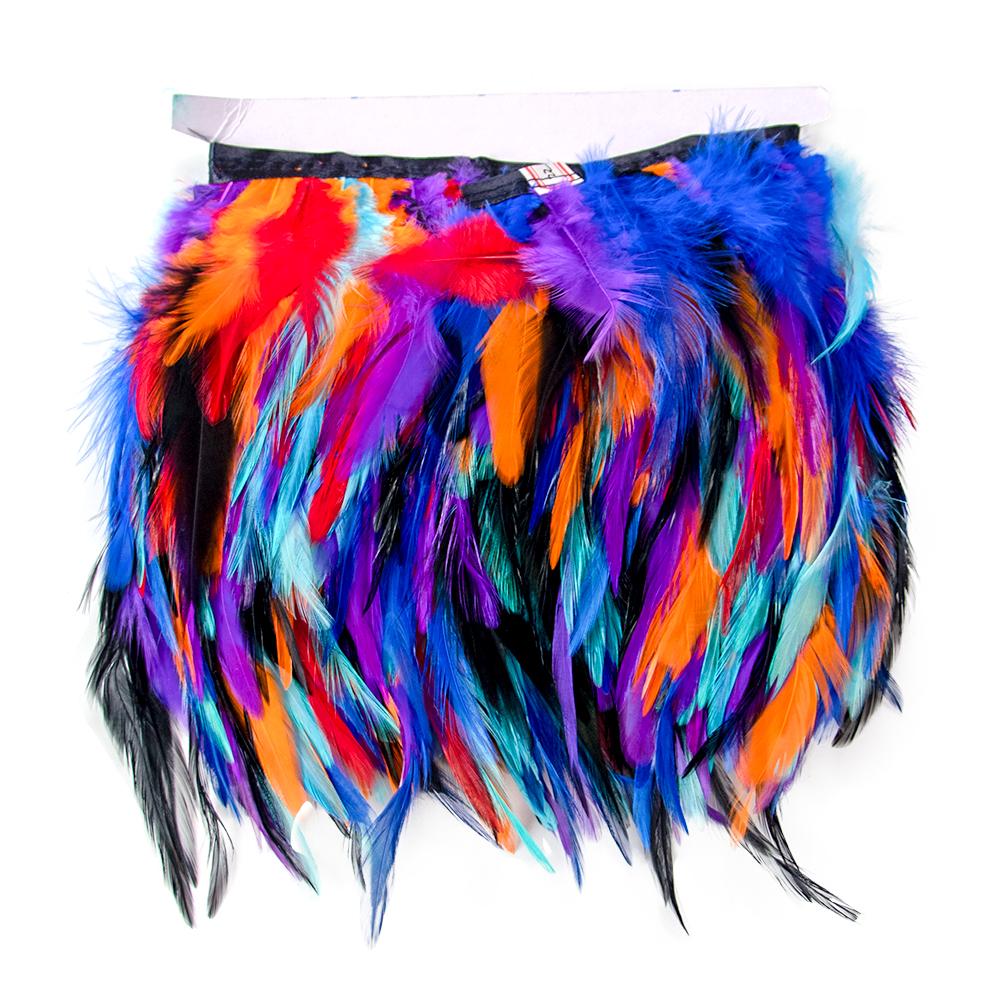 2Meter Pink Rooster Feather Trims Clothing Dress Sewing Accessory Feathers Ribbon Wedding Carnival Decoration Plumes 10-15CM