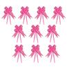 10 Pieces Bow Pull Decor Multi-colors Festive Packing DIY Crafts Lightweight Plastic Hand-Pulled Flower Christmas Holiday